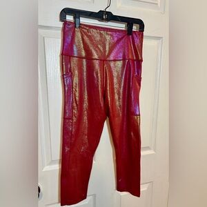 Love Shimmering Red Pants